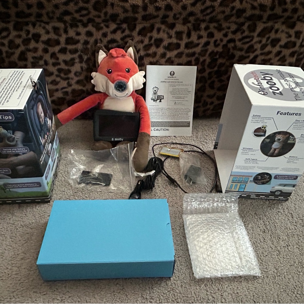 Zooby Baby Monitor Fox Plush camera